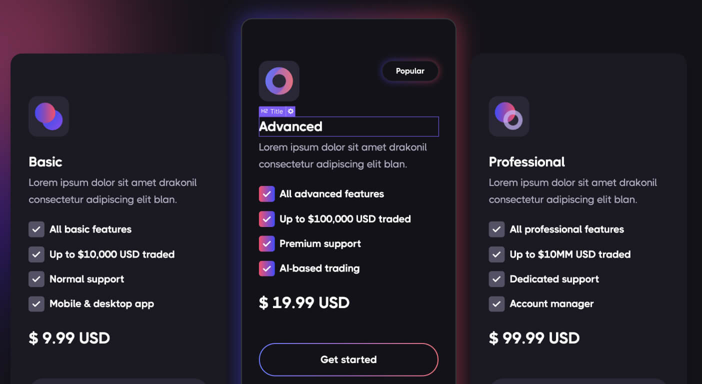 eCommerce Products - Dark X Webflow Template